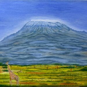 Acrylic on canvas Mlima Kilimanjaro